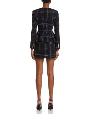 Ophelia Windowpane Tweed Jacket