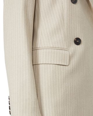 Wool Blend Flannel Blazer