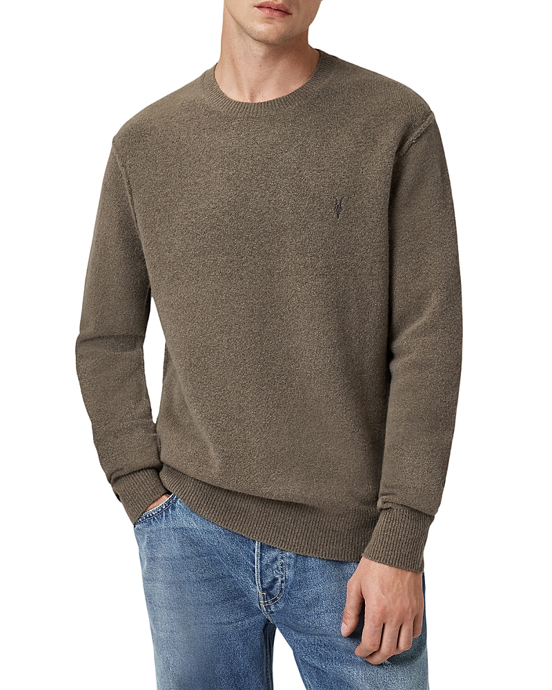 Allsaints Statten Regular Fit Crewneck Sweater In Green