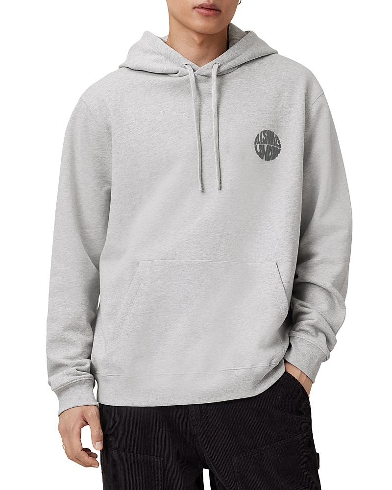 Allsaints Relaxed Fit Waved Hoodie