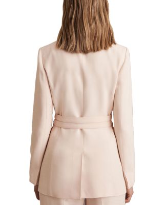 Single Breasted Belted Suit Jacket