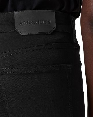 Haldan High Rise Slim Bootcut Jeans in Perfect Black