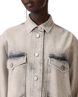 Faye Sparkle Denim Shirt Dress