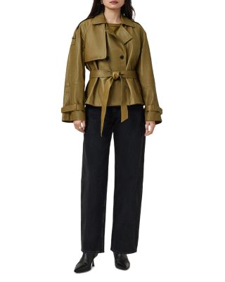 Reed Leather Trench Jacket