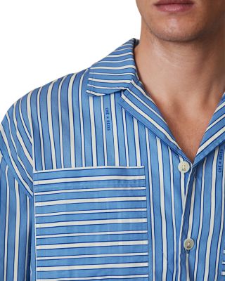 x CH&Eacute; Fonta Regular Fit Striped Poplin Shirt
