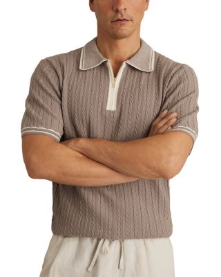 Jarvis Cable Knit Polo Shirt