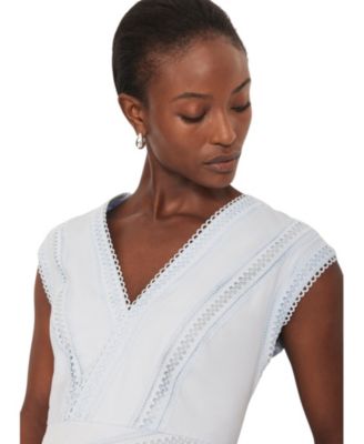  Women's Trim Detail Extreme Midi Dress