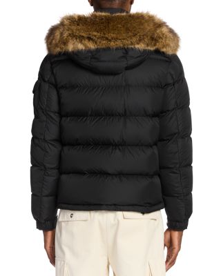 Mayaf Faux Fur Trim Hooded Down Puffer Jacket