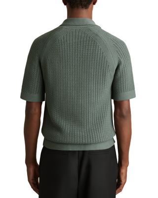 Alphonso Regular Fit Ribbed Knit Cuban Shirt