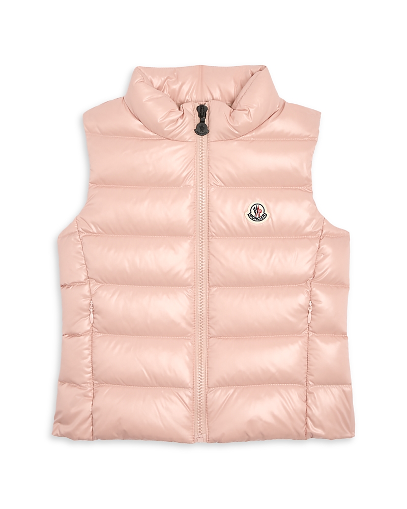 Moncler Girls' Ghany Down Puffer Vest - Little Kid In Pink