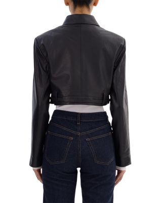 Gia Leather Crop Jacket