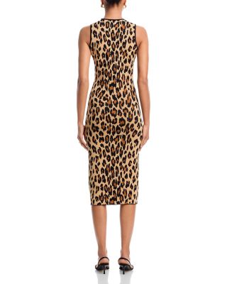 Leopard Print Midi Dress