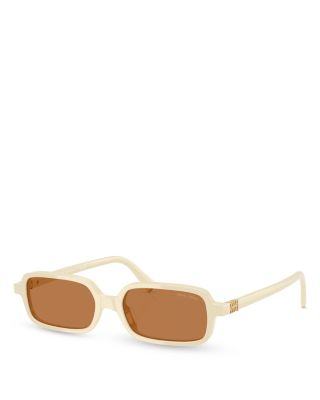 Miu Miu Regard Rectangle Sunglasses, 52mm