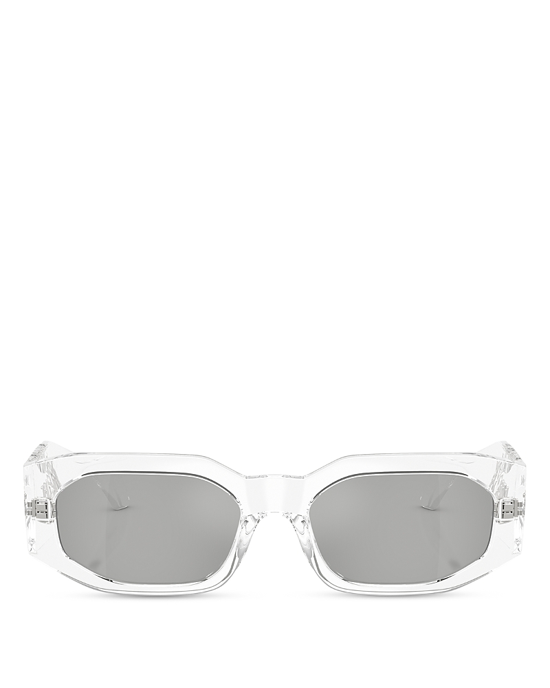Versace Oval Sunglasses, 55mm In White