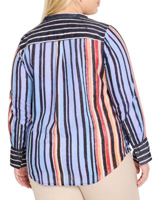 Painted Peninsula Striped Blouse