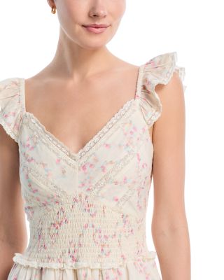 Finny Lace Trim Mini Dress