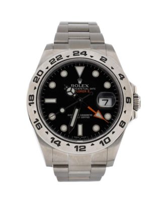 Pre-Owned Rolex - Oyster Perpetual Explorer II Automatic Watch in Stainless Steel 42mm