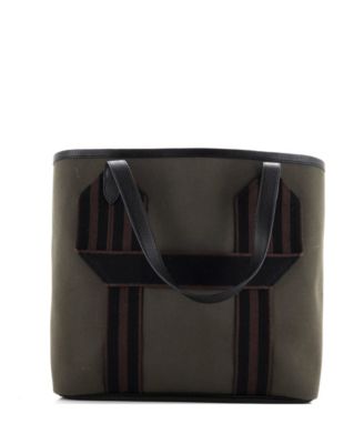 Pre-Owned HERMÈS - Pursangle Tote Canvas with Leather