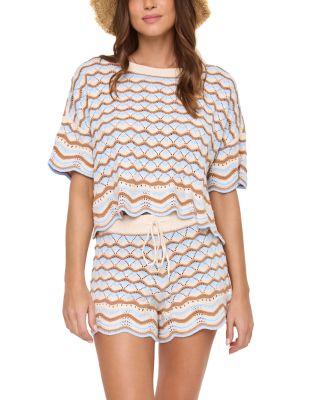 Sunchaser Scalloped Cover Up Shorts