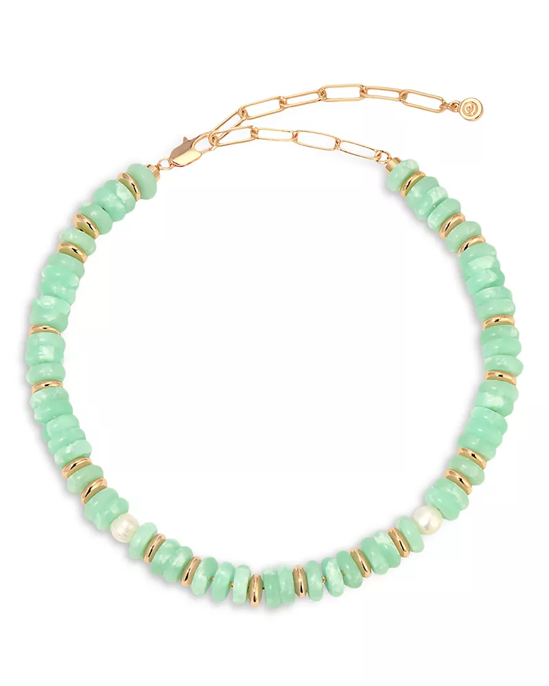 Ettika Saint Tropez Beaded Collar Necklace, 15