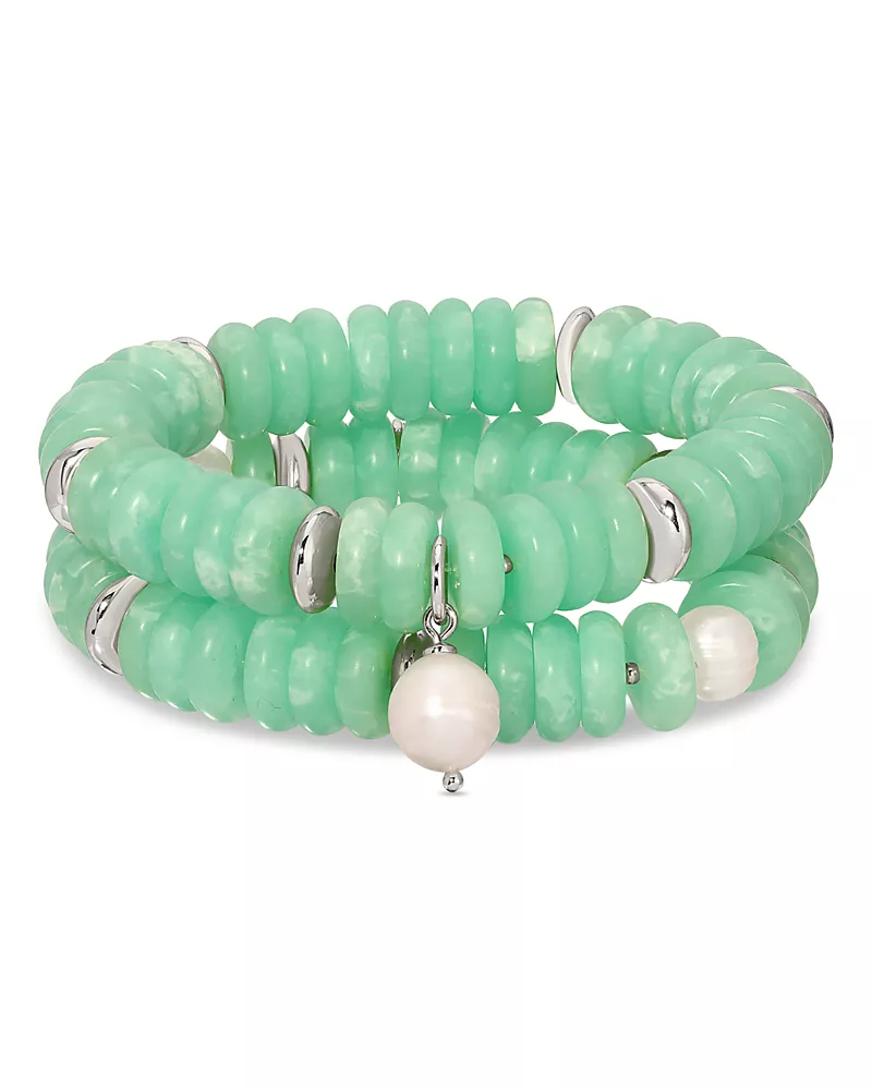 Ettika Saint Tropez Beaded Stretch Bracelets, Set of 2