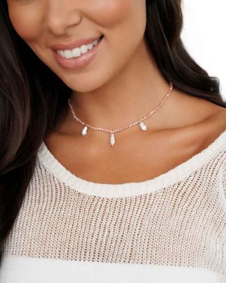 Ibiza Beaded Choker Necklace, 11.75&amp;quot;-17&amp;quot; 