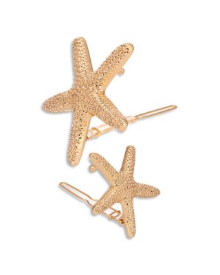 Starfish Hair Barrettes, Set of 2