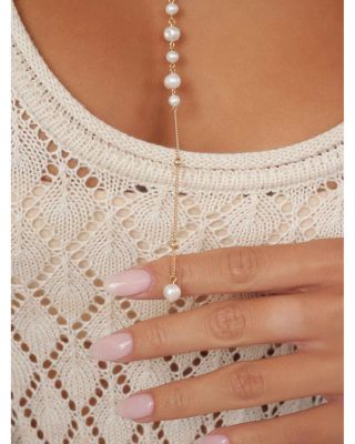 Coastal Cultured Freshwater Pearl Layered Lariat Necklace, 12.5"-17.5"