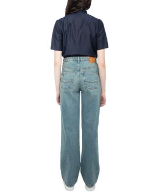 Elio Heart High Rise Jeans in Light Blue