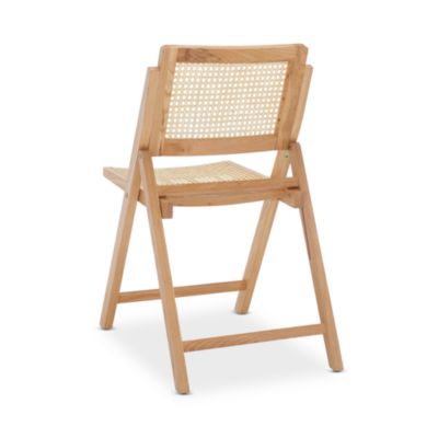 Desiree Cane Folding Dining Chairs, Set of 2