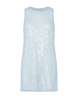 Sequin Mesh Mini Dress Cover Up