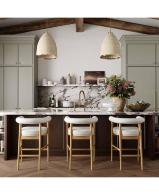 Spara Faux Leather Counter Stool