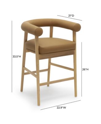 Spara Faux Leather Counter Stool