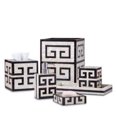 Greek Key Bath Accessories