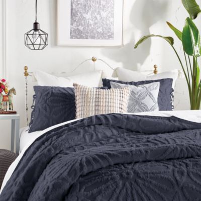 Chenille Medallion Duvet Cover Set, Full/Queen