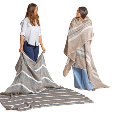 Como 360 Beach Wrap Linen Throw