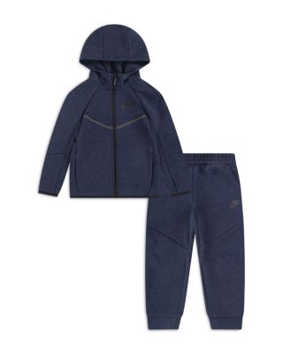Boys' Nike Tech Fleece Hooded Full Zip Set - Little Kid