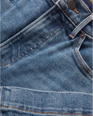 Carson High Rise Ankle Flare Leg Jeans in Roadside Blue