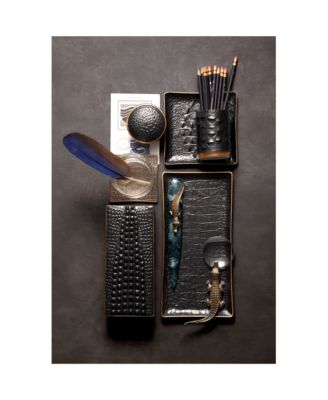 Crocodile Porcelain Desk Box