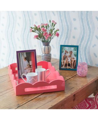 Scalloped Ottoman Tray, 17&amp;quot; x 13&amp;quot;