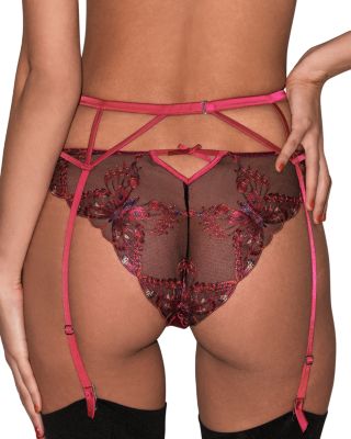 Butterfly Embroidery Cheeky Bikini