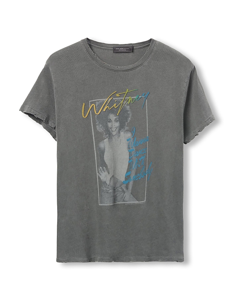 Junk Food Clothing Women's Whitney Houston I Wanna Dance Vintage Tee