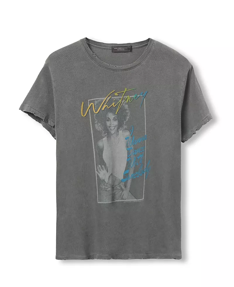 Junk Food Clothing Women's Whitney Houston I Wanna Dance Vintage Tee