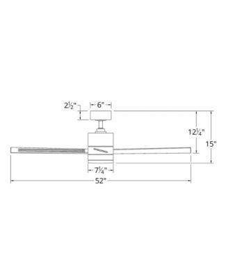  Smart Fans San Francisco 52in 3000K LED Indoor or Outdoor Smart Home Ceiling Fan