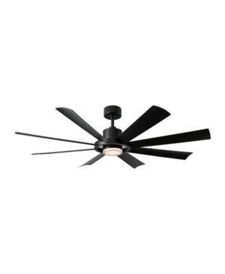 Fans Aura 60in Selectable 2700-3000-4000-5000K LED Indoor or Outdoor Smart Home Ceiling Fan
