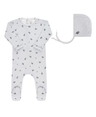 Ely's & Co. - Unisex Berry Collection Footie + Bonnet - Baby