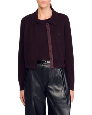 Wool Blend Cardigan Sweater