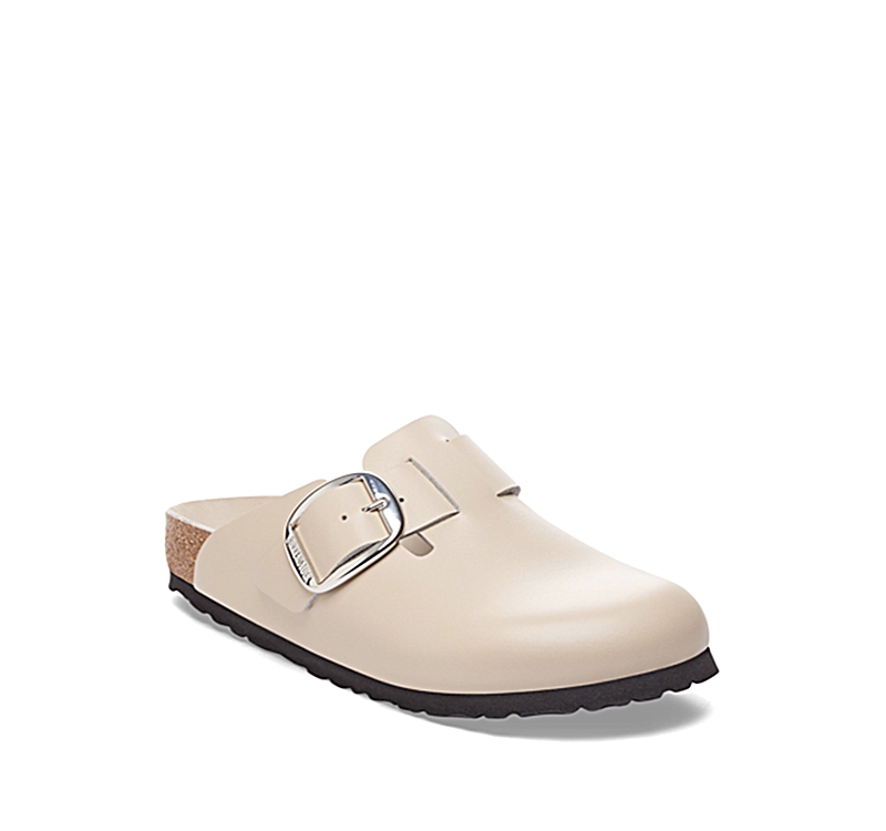 Birkenstock Women's Boston Big Buckle Leather Clogs In Neutral