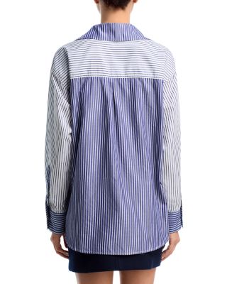 Contrast Stripe Button Up Shirt - Exclusive