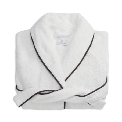 Matouk Cairo Robe, White/Black
